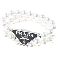 PRADA Pearl Bracelets Women's White
