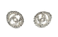 CHANEL Gold Ring Cc Logo Earrings