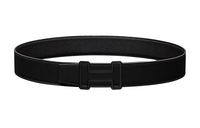 HERMES Tonight Matte Double-Sided Smooth Buckle Calfskin Leather Belts Men's Black