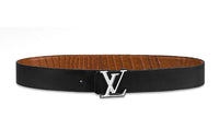 LOUIS VUITTON LV Pyramid Buckle Fashion Comfortable Men's Width: 4cm