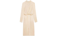 CELINE Long-Sleeved Dresses Women's Yellow