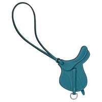 HERMES Calfskin Pendants Women's Blue