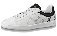 LOUIS VUITTON Luxembourg Stylish Skateboarding Shoes Unisex Black White Gradient