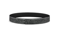 DIOR Logo Letter Leather Belts Men's Black 3.5CM