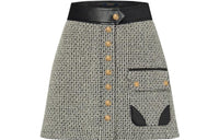 LOUIS VUITTON Casual Short Skirts Women's Gray