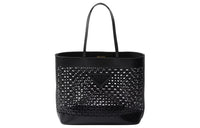 PRADA Leather Handbag Tubas Women's Black