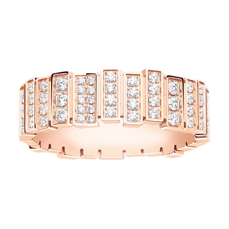 DIOR 18K Rose Gold Rings Unisex Rose Gold