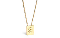 CELINE Alphabet S Necklace In Brass With Gold Finish
