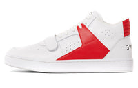 CELINE Skateboard Shoes Women's Mid-Top Bright Red/White