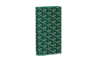GOYARD SAINT LAMBERT Canvas With Leather Cell Phone Pouch Wallet Men's Green