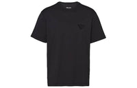 PRADA Logo-patch Cotton T-shirt