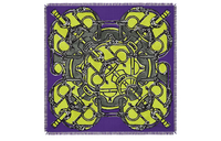 HERMES Silk Scarves Women's Purple