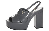 CHANEL One-Strap Sandals 10.5cm Women's Gray