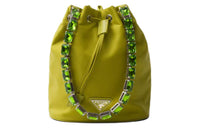 PRADA Recycled Nylon Handbag Shoulder Bag Crossbody Bag Mini Women's Green