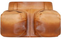 MIU MIU Leather Short Skirts Women's Honey