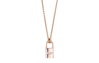 HERMES Kelly Cadenas 18K Rose Gold Necklaces Women's