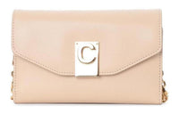 CELINE Shiny Smooth Calfskin Clutches Shoulder Bag Crossbody Bag Regular Women's Nude