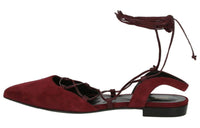 SAINT LAURENT Casual Single Shoes Women's Burgundy