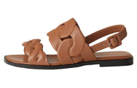 HERMES Grace Strap Sandals Women's Brown