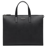 PRADA Saffiano Leather Tote Bag, Shopping Bag, Handbag Men's Black