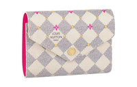 LOUIS VUITTON Victorine Coated Canvas Wallet Women's Fuchsia