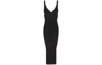 SAINT LAURENT Fine ribbed Slip Dress