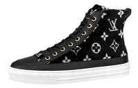 LOUIS VUITTON Stellar Ankle Sneakers 'Black Monogram' Women's