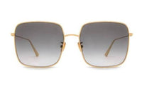 DIOR Square Sunglasses Women's Gold