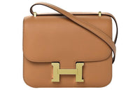 HERMES Constance Swift Leather Shoulder Bag Crossbody Bag Mini Women's 4B Biscuit Cookie