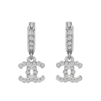 CHANEL Earrings Women's Silver