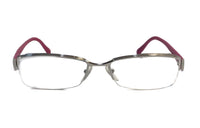 PRADA Acetate Square Eyeglass Frames Unisex Silver