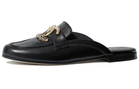 CHANEL Abrasion Resistant Closed Toe Slippers Women's Black