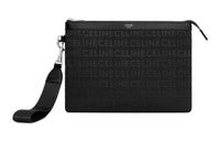 CELINE Canvas Canvas Bag Clutches Regular Men's Black
