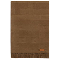 HERMES Cashmere Shawls Women's Dark Camel