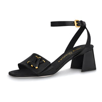 LOUIS VUITTON Shake One Strap Sandals 5.5cm Women's Black