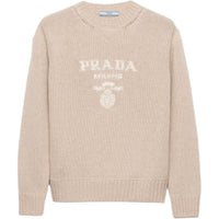 PRADA Logo jacquard Crew neck Sweater