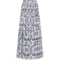 DIOR Casual Long Skirts Women's Marine Blue