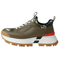 HERMES Jumpy Low-Top Casual Shoes Men's Brown Green