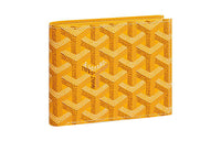 GOYARD SAINT-FLORENTIN Canvas With Leather Wallet Unisex Yellow