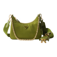 PRADA Re Edition Recycled Polyamide Shoulder Bag Women's Olive