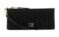 MIU MIU Leather Clutch Women's Black