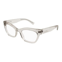 SAINT LAURENT Acetate Rectangular Eyeglass Frames Women's Transparent