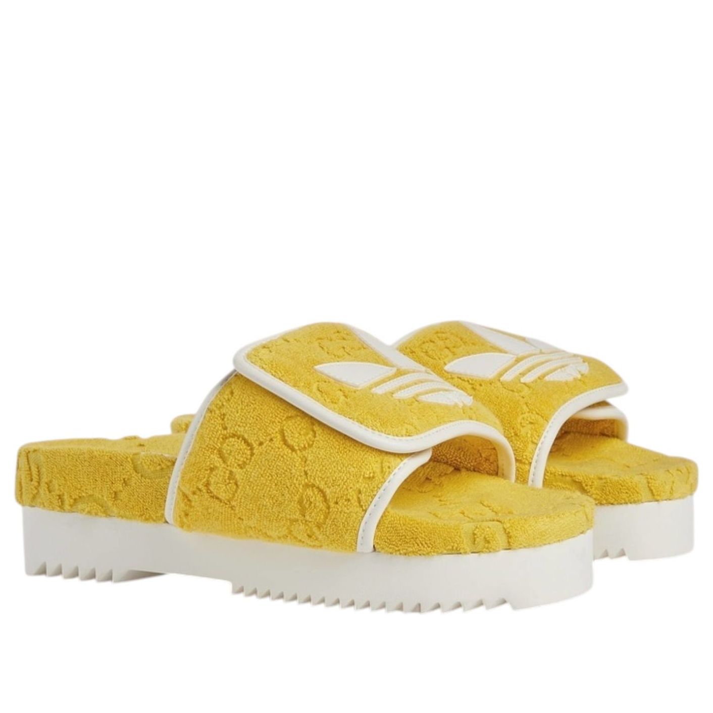 (WMNS) adidas x Gucci GG Platform Sandal 'Yellow' 702398UU0107171