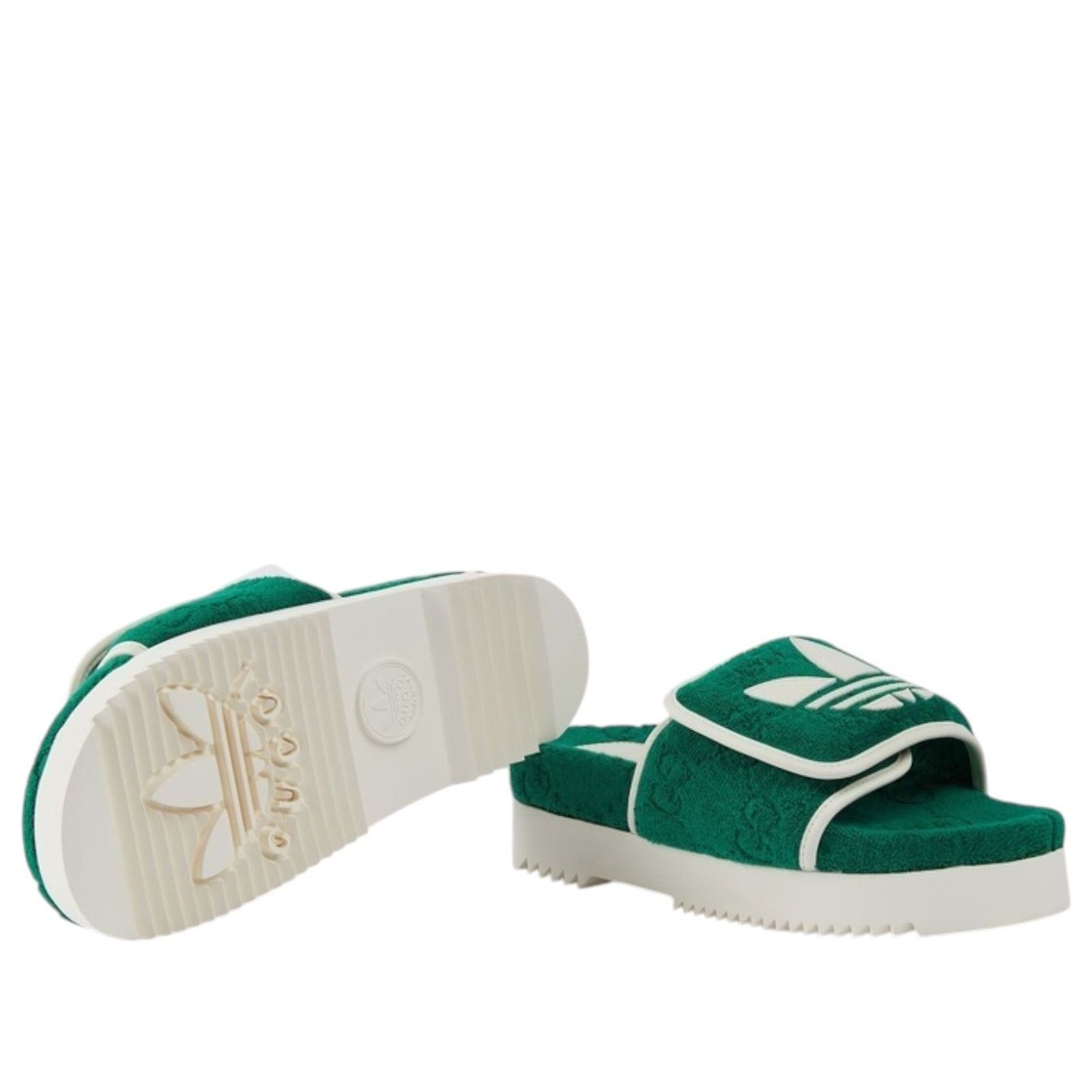 (WMNS) adidas x Gucci GG Platform Sandal 'Green' 702398-UU010-3171