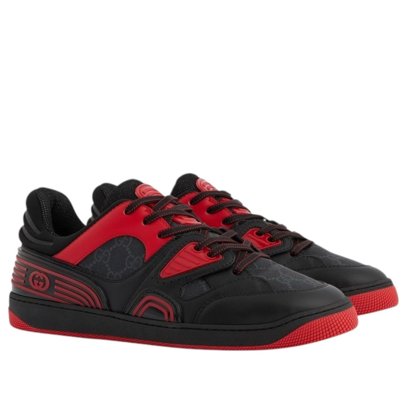 Gucci Basket Low 'Black Red' 724004FAA1U1158