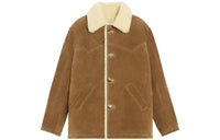CELINE FW23 Leather Jacket Men's Beige Yellow