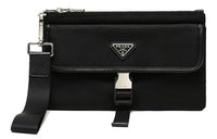 PRADA Fabric Clutch Men's Black