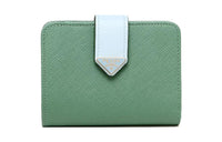 PRADA Leather Wallet Women's Green