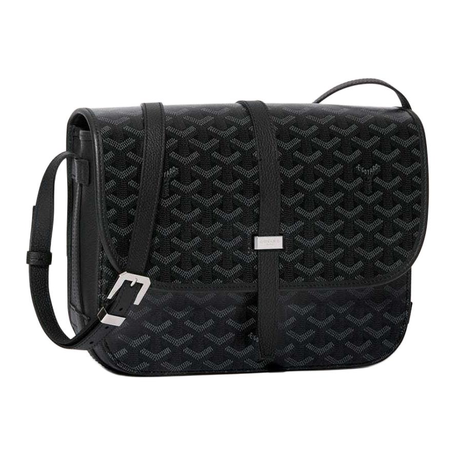 GOYARD Canvas Shoulder Bag Crossbody Bag Medium Size Unisex Black