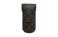 LOUIS VUITTON PVC Patchwork Canvas Eye Box Bag Accessory Unisex Brown